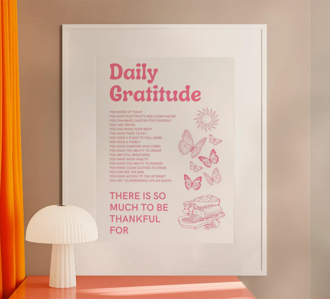 Il ricordo del bene poster con telaio in legno da QuooodZ by MooodzArt