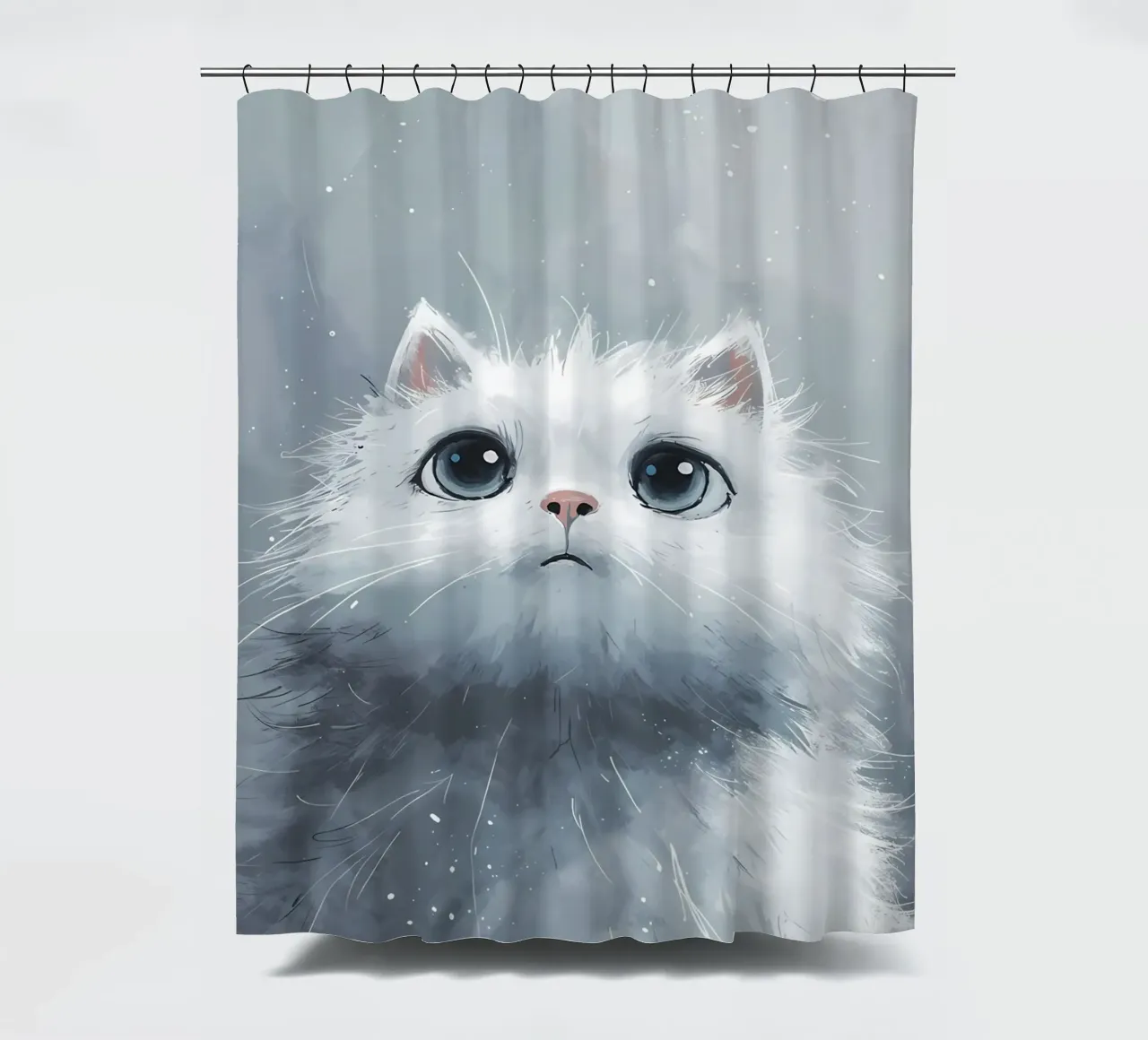 Hibou saphir endormi rideau de douche de Manh beo