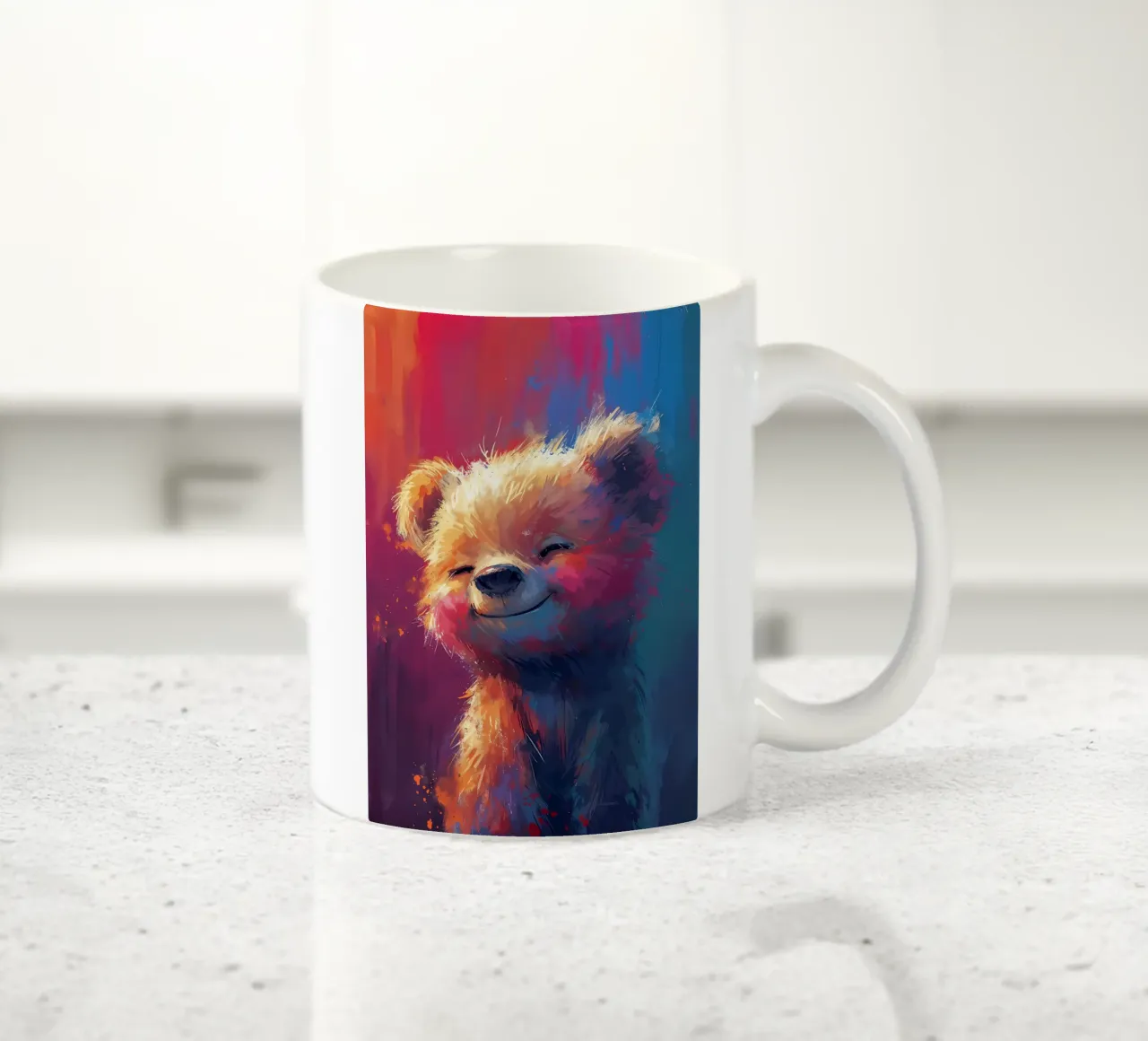 Fluff sorridente tazza in ceramica da Manh beo