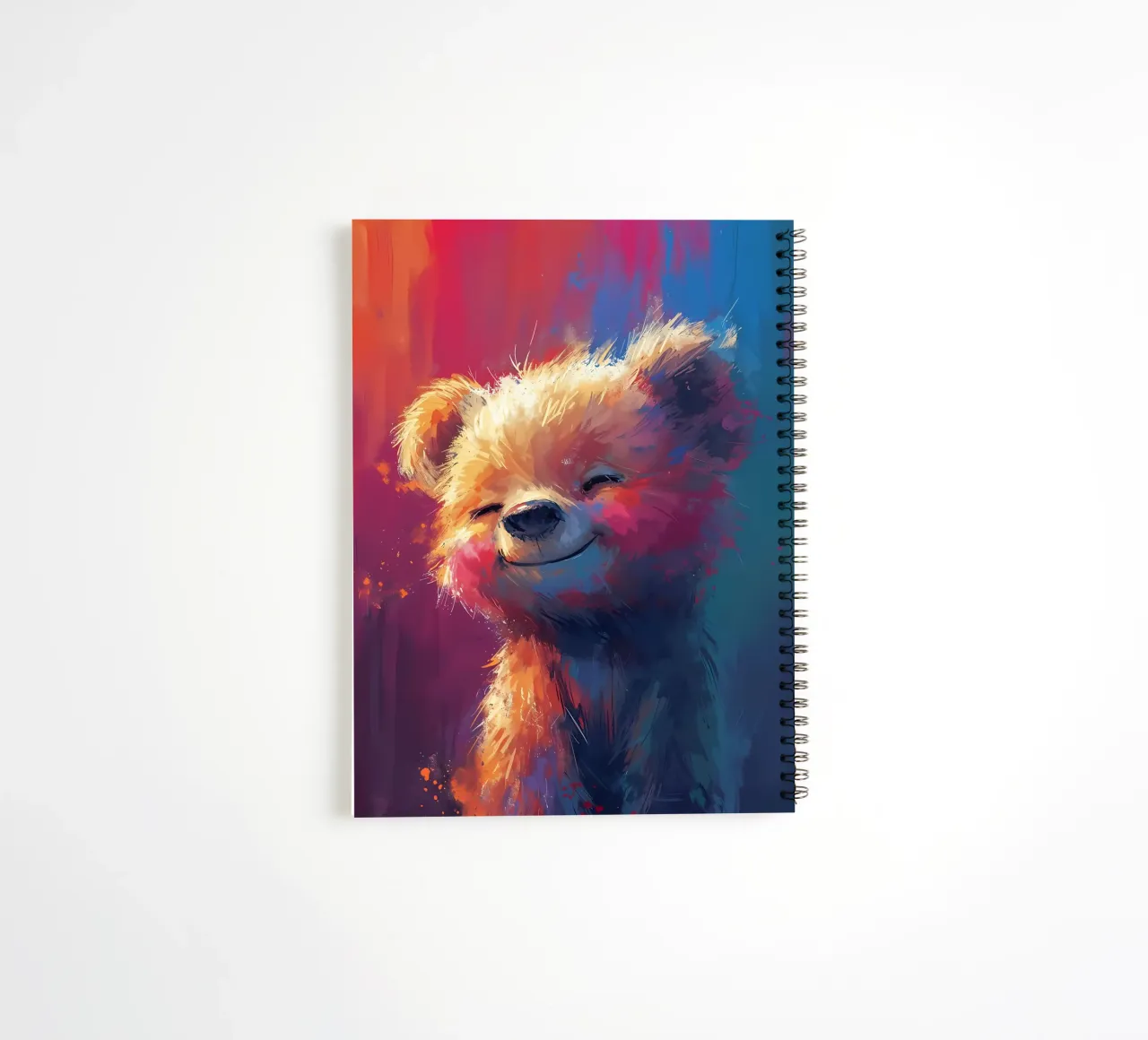 Smiling Fluff spiral notebook by Manh beo