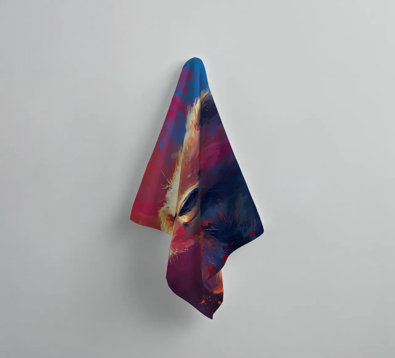 Smiling Fluff towel by Manh beo