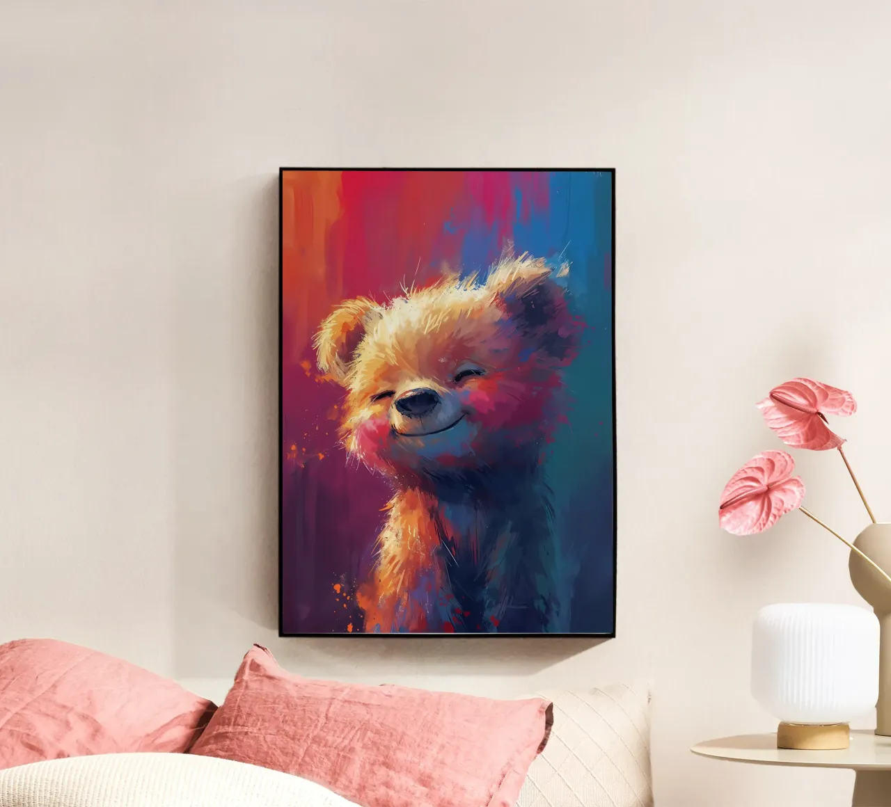 Fluff sorridente plexiglass da Manh beo