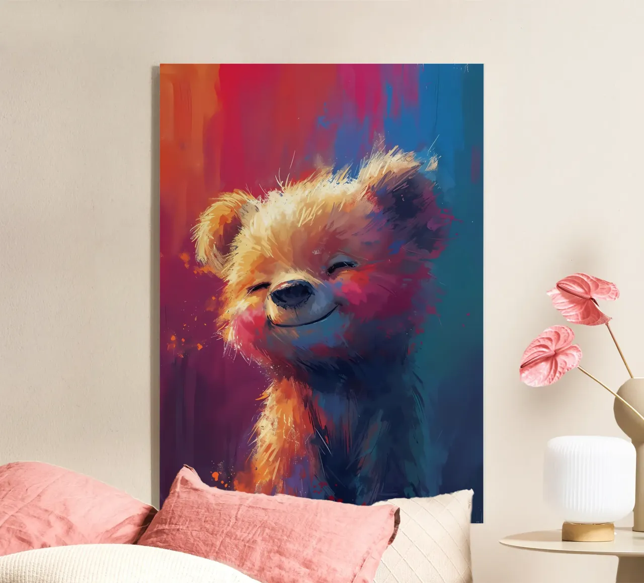 Fluff sorridente plexiglass da Manh beo