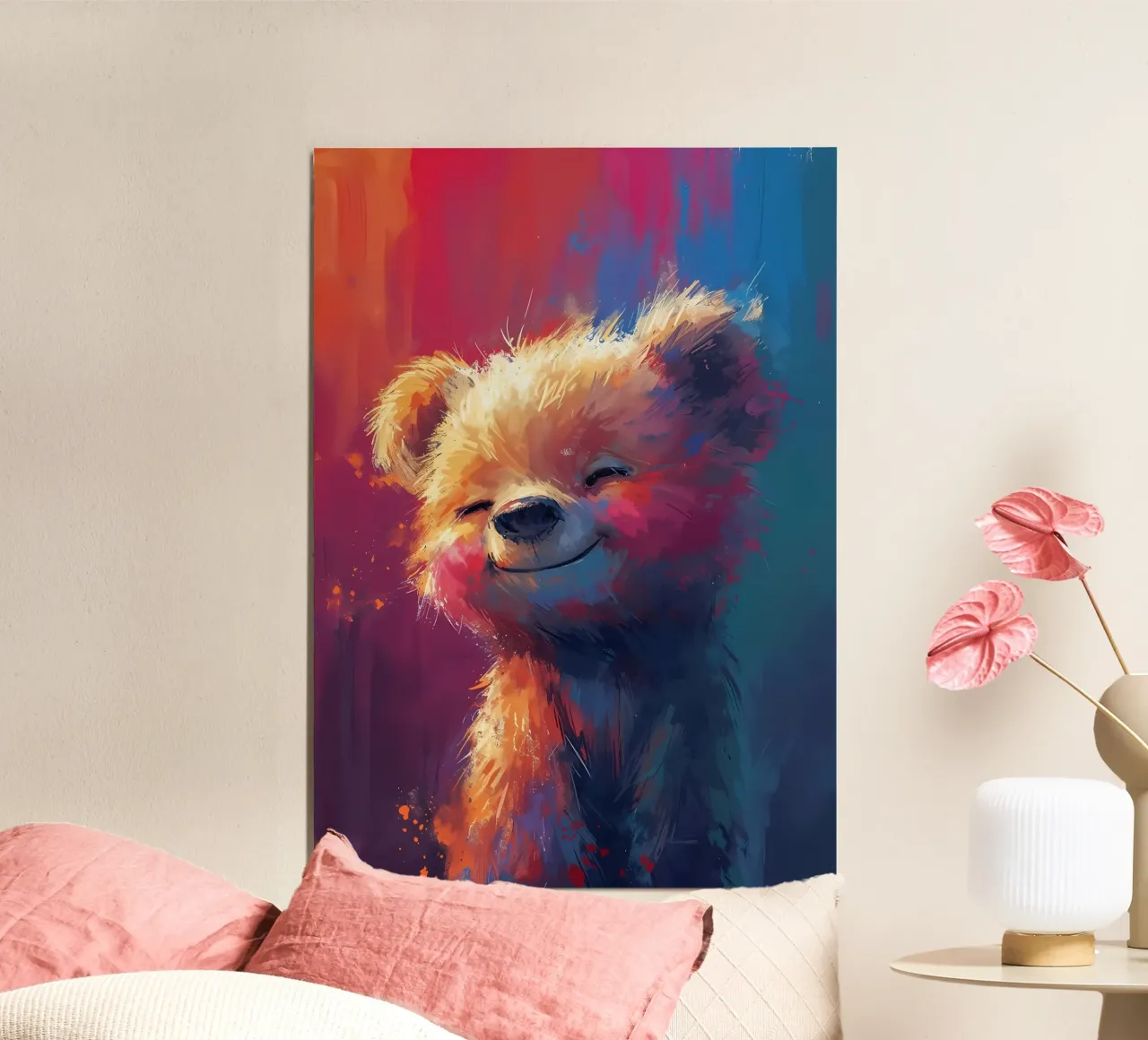 Fluff sorridente poster da Manh beo