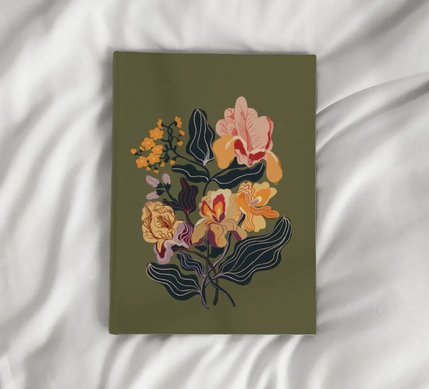 Orange iris notebook by GigiRosado