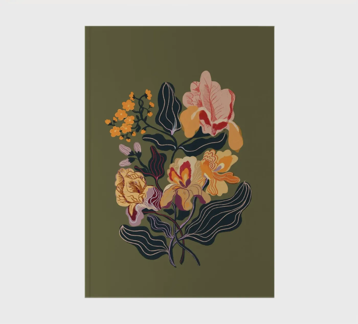 Orange iris notebook by GigiRosado