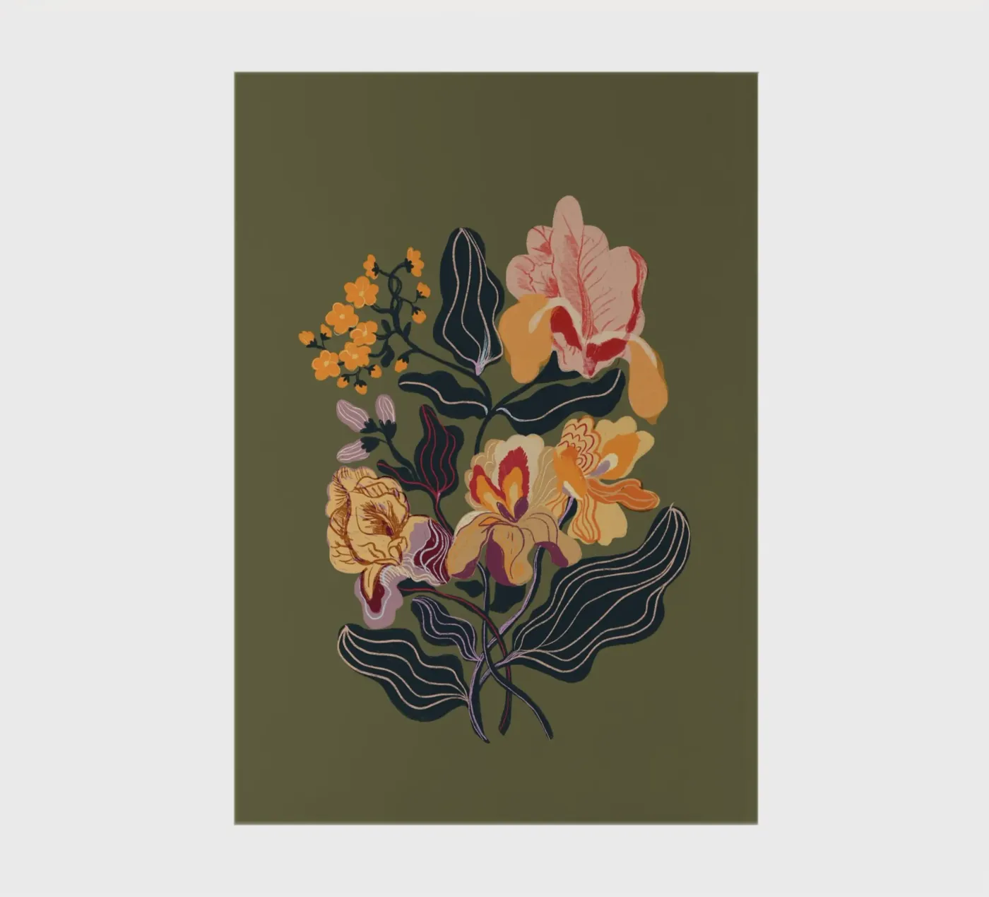 Orange iris notebook by GigiRosado