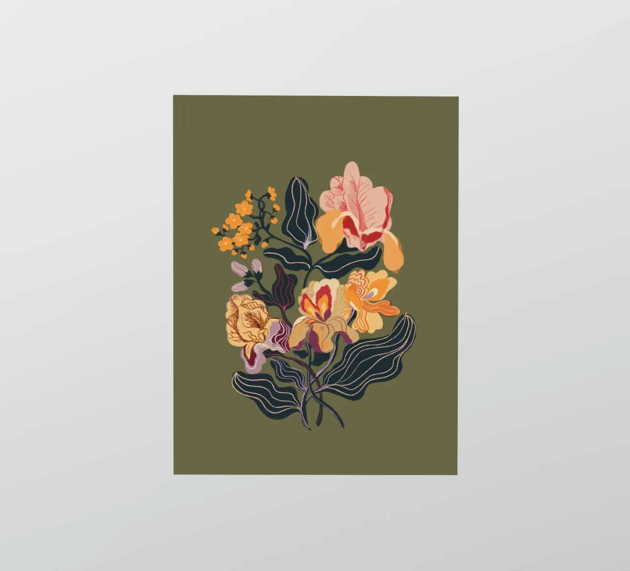 Orange iris sticker by GigiRosado