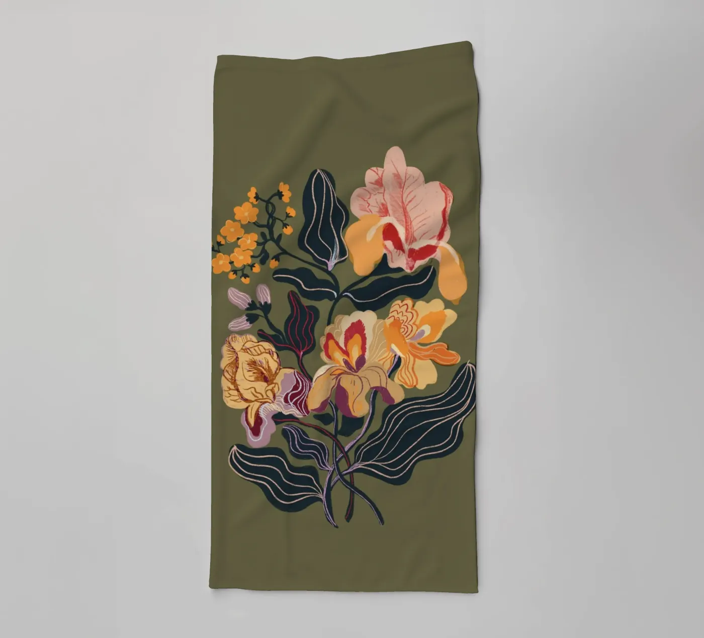 Orange iris badhanddoek van GigiRosado