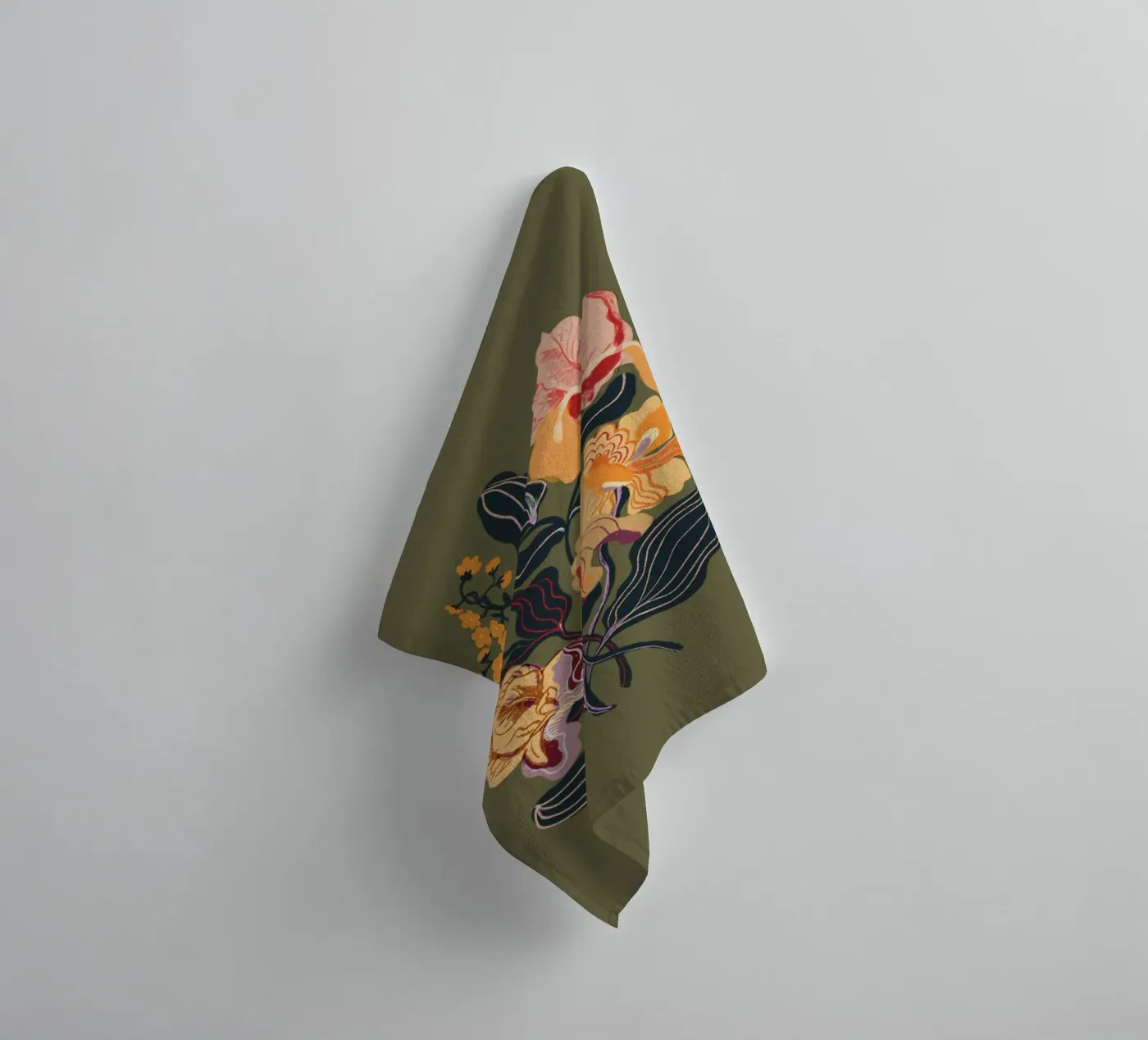 Orange iris badhanddoek van GigiRosado