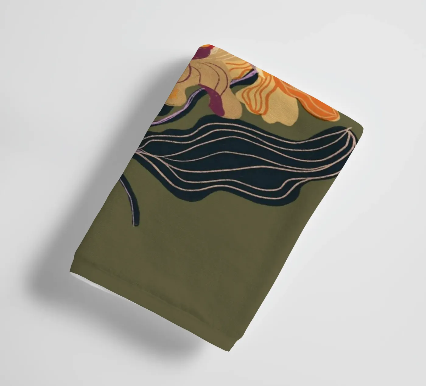 Orange iris badhanddoek van GigiRosado