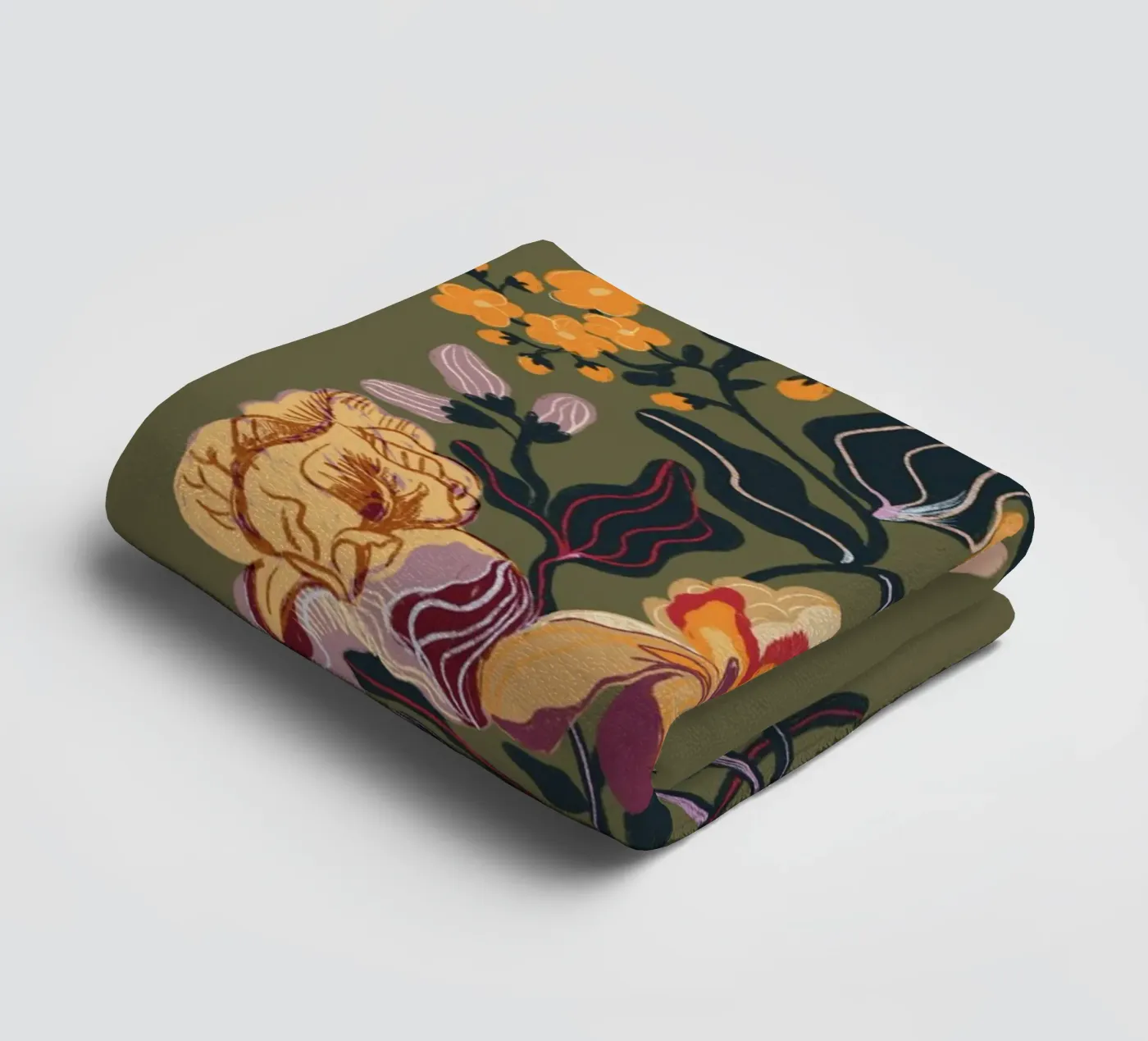 Orange iris badhanddoek van GigiRosado