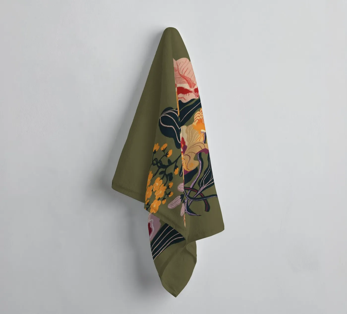 Orange iris badhanddoek van GigiRosado