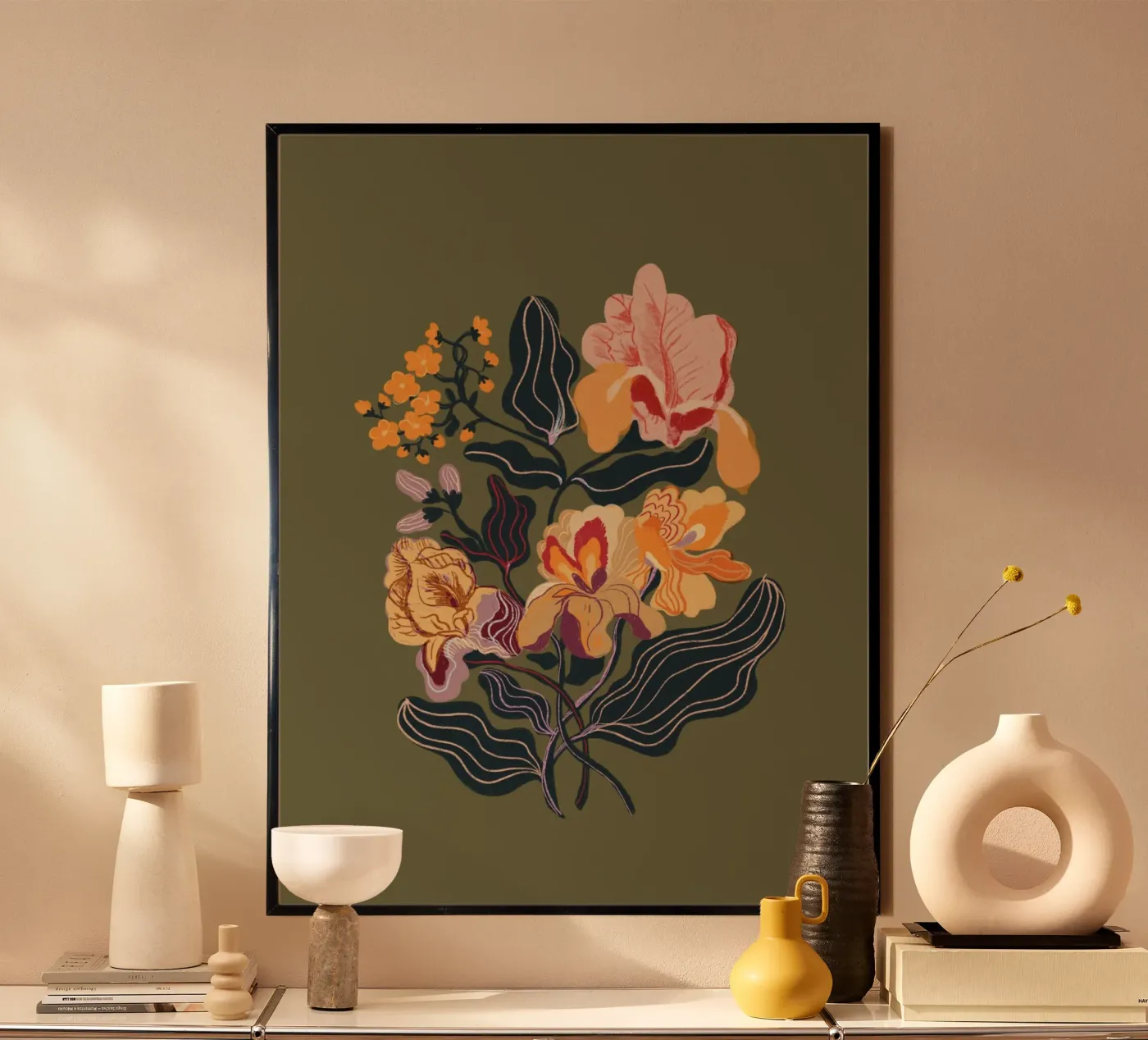 Orange iris Poster von GigiRosado
