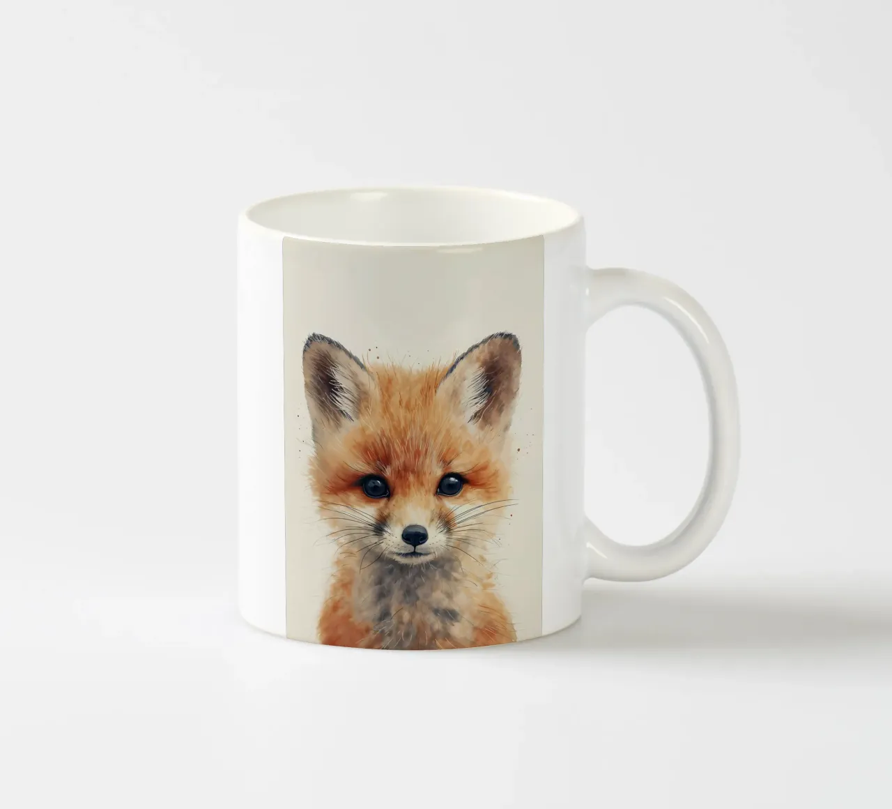 Verschneite Schnurrbartwunder Keramik Tasse von Manh beo