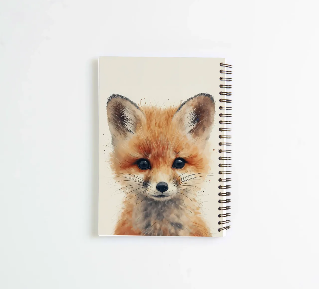 Snowy Whisker Wonders spiral notebook by Manh beo