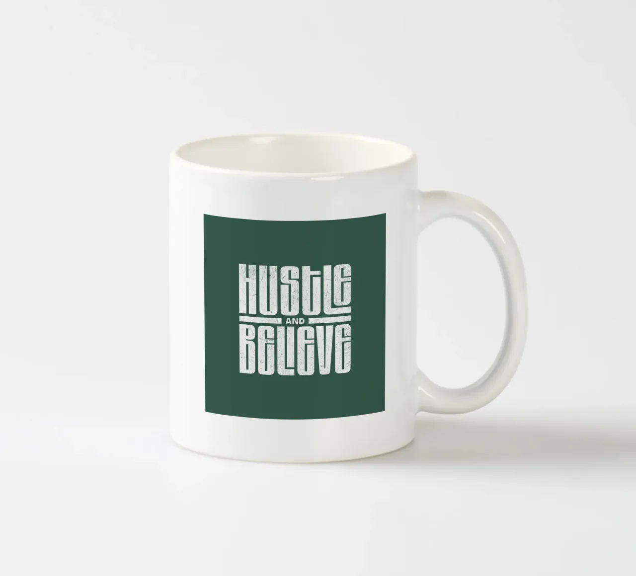 Hustle And Believe In tendenza ora tazza in ceramica da Urban Life