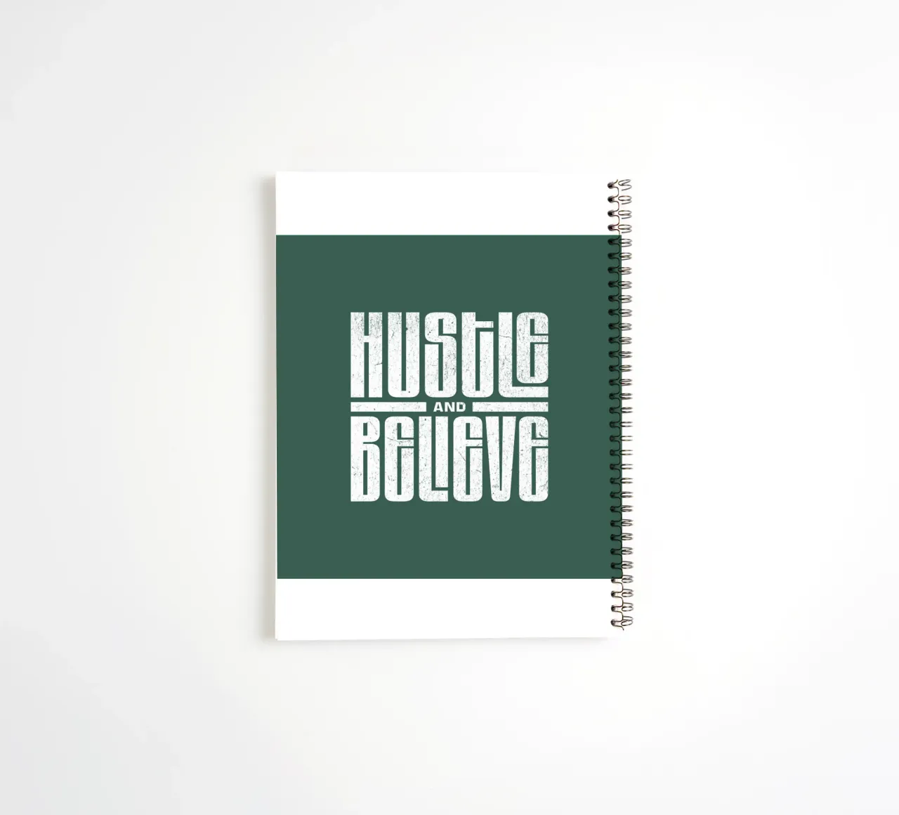 Hustle And Believe Trending Now spiral notebook by Urban Life