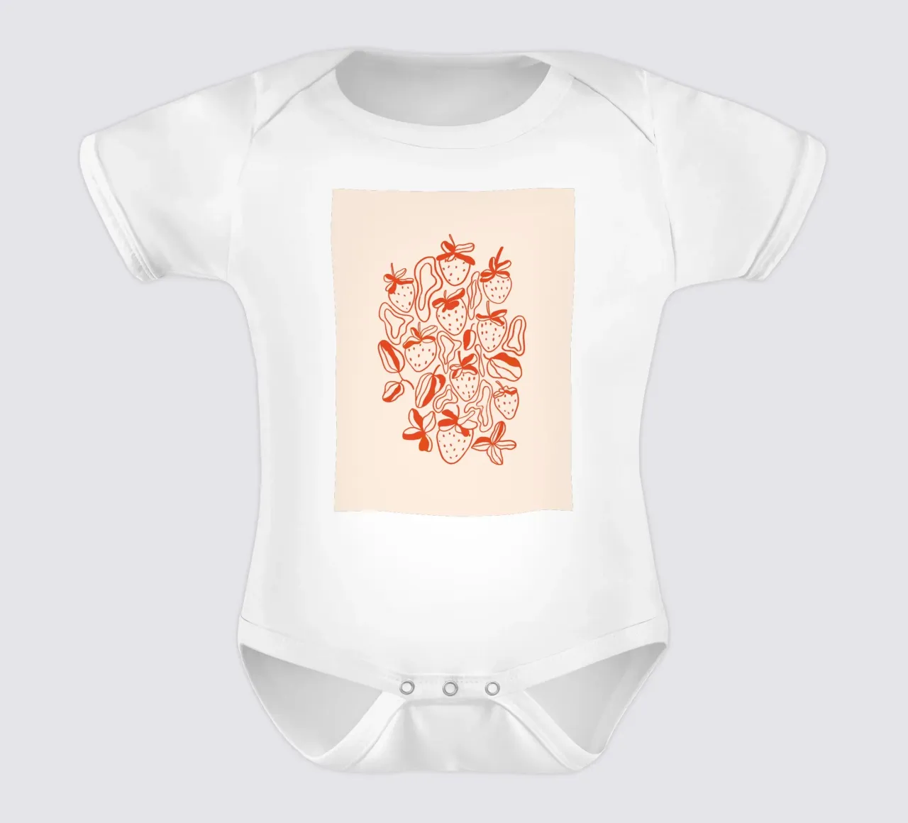 Strawberries body neonato maniche corte da GigiRosado