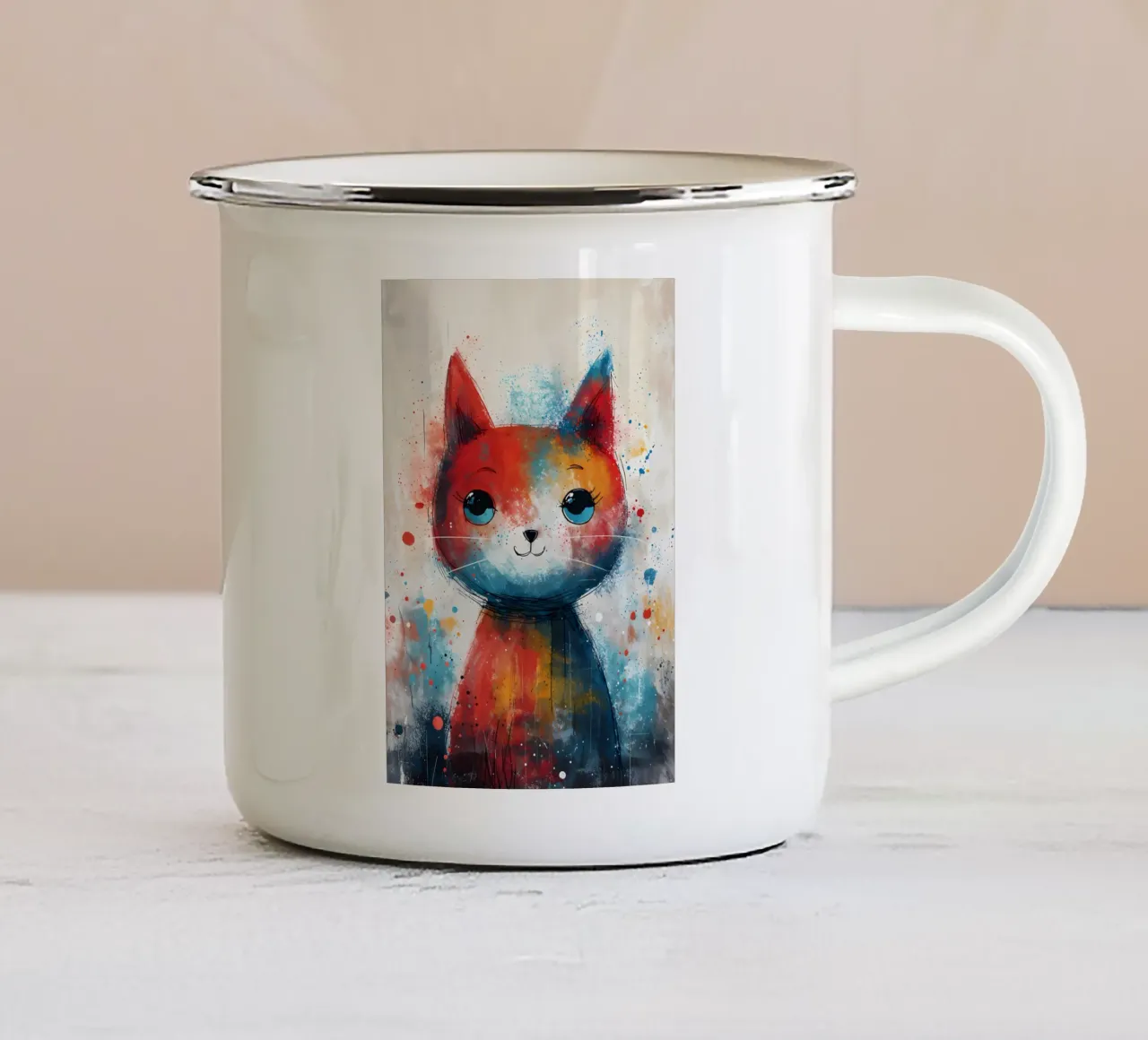 Sprazzi di fantasia tazza in smalto da Manh beo