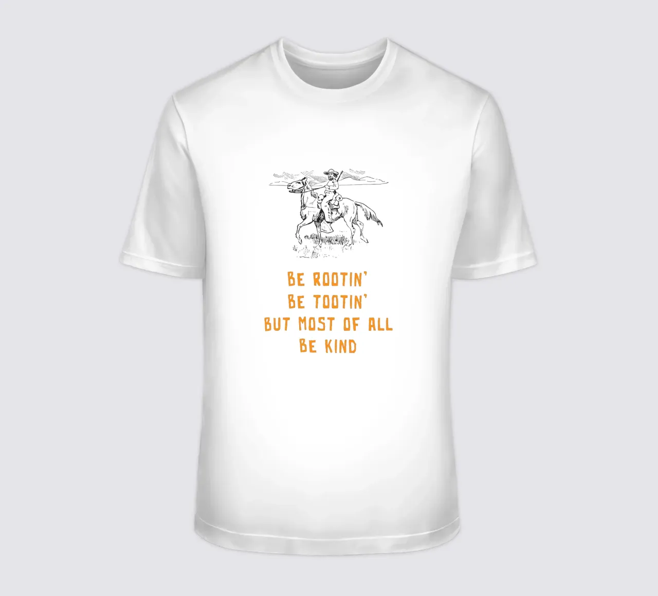 Be Rootin Be Tootin But Most of all Be Kind camiseta de Vintagrafica