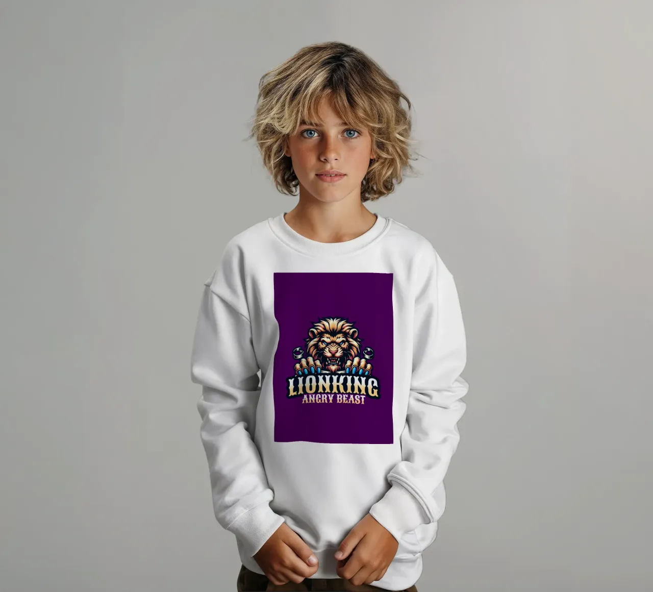 Leone Bestia Arrabbiata In tendenza ora felpa bambino da Urban Life