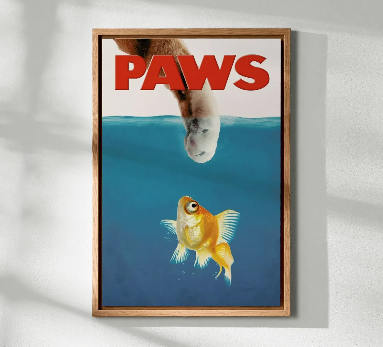 Paws tela con Cornice a cassetta da Jonas Loose
