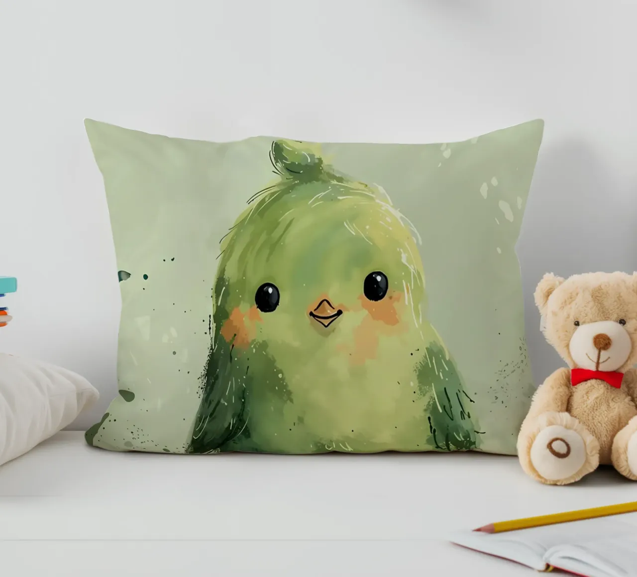 Frühlingsküken Kissen von Manh beo