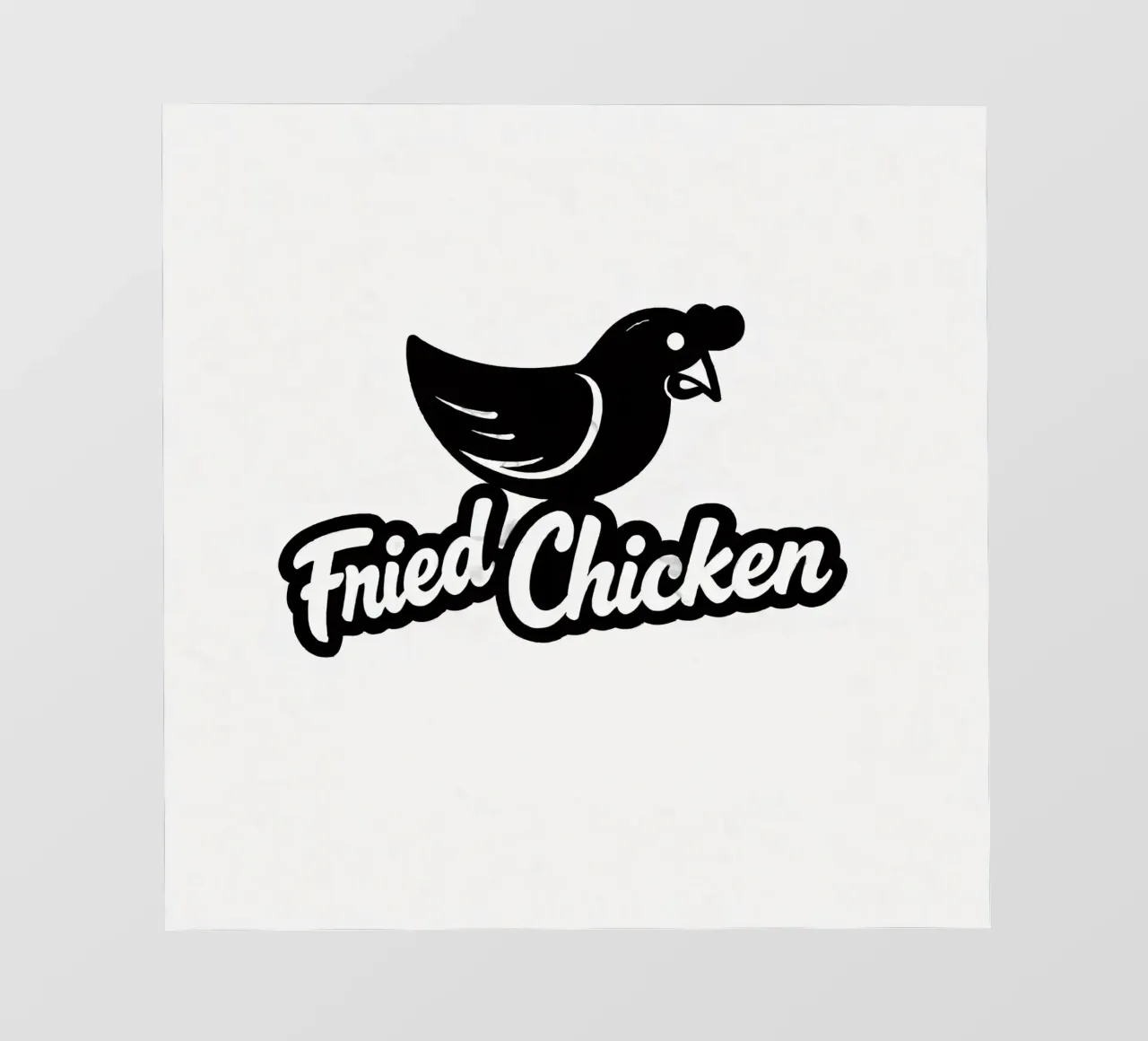 Un design giocoso con il personaggio di un pollo dei cartoni animati pellicola backlit da DesignDoodle
