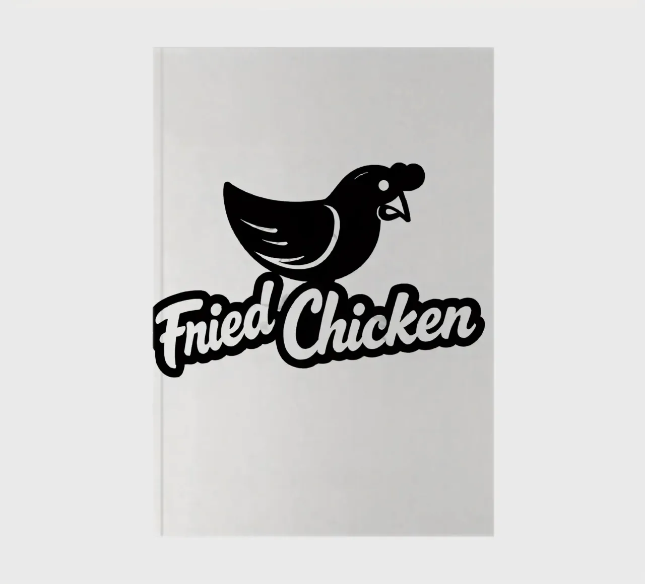 A playful design featuring a cartoon chicken character notebook by DesignDoodle