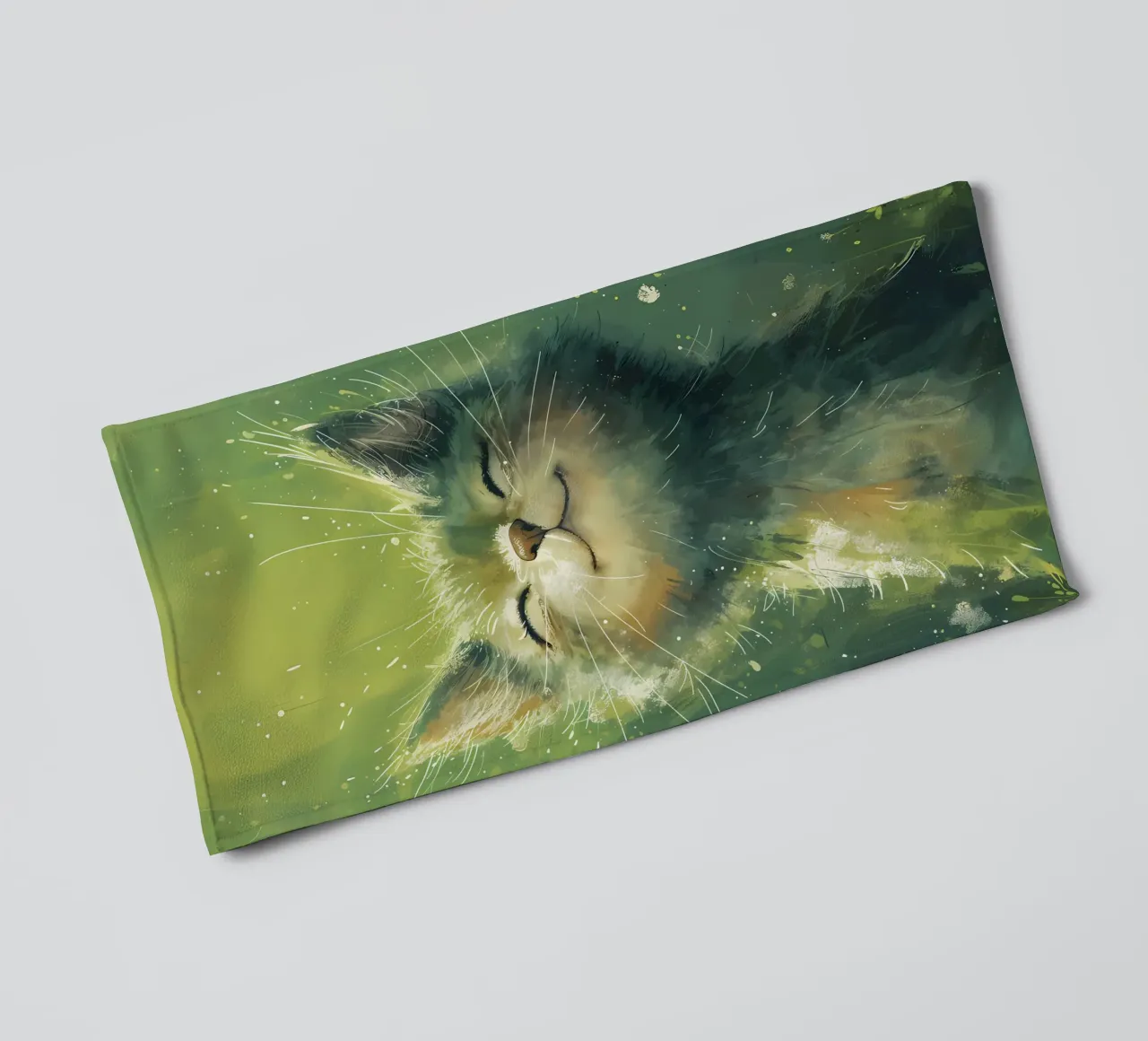 Gatto Sunbeam Bliss asciugamano da bagno da Manh beo