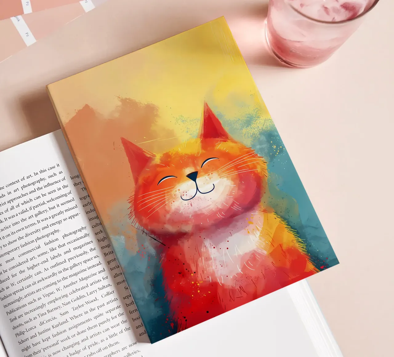 Sunny Feline Grin notebook by Manh beo
