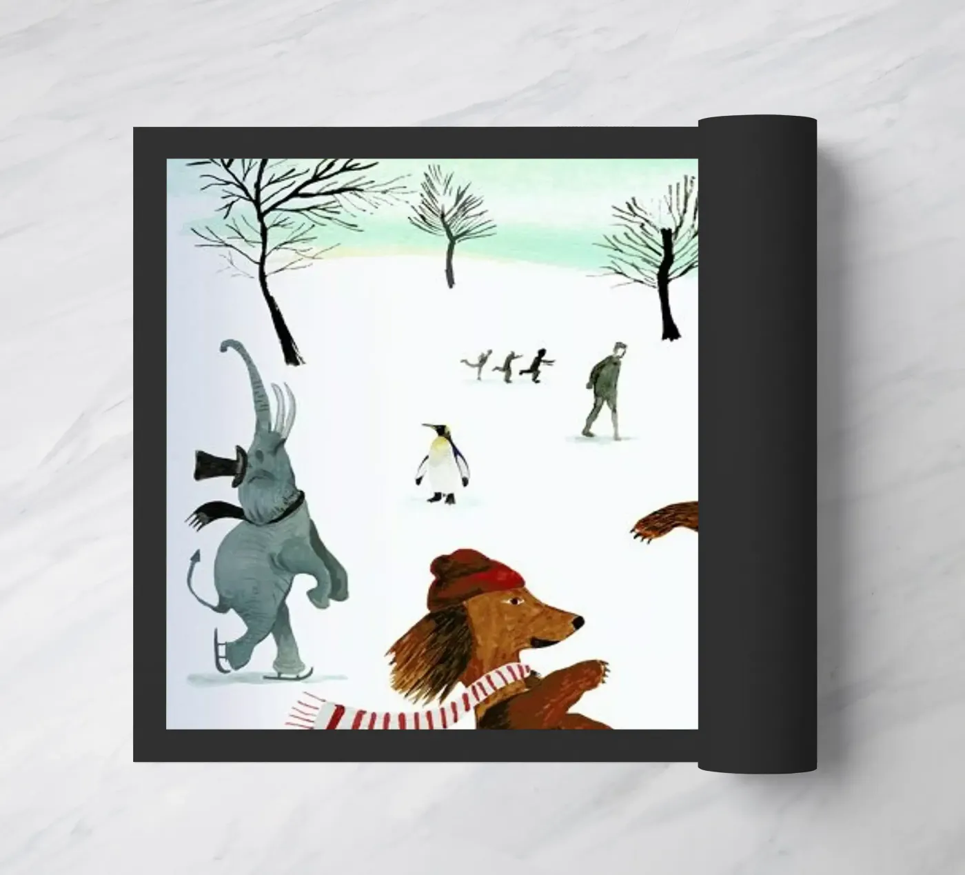 Skaters Fußmatte von Ellen Weinstein