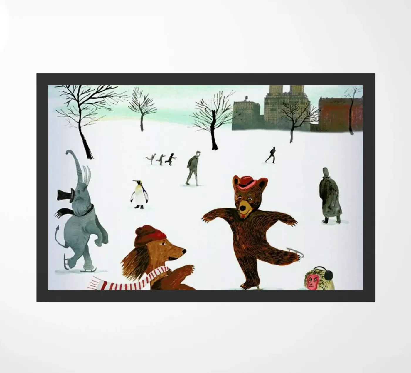 Skaters Fußmatte von Ellen Weinstein