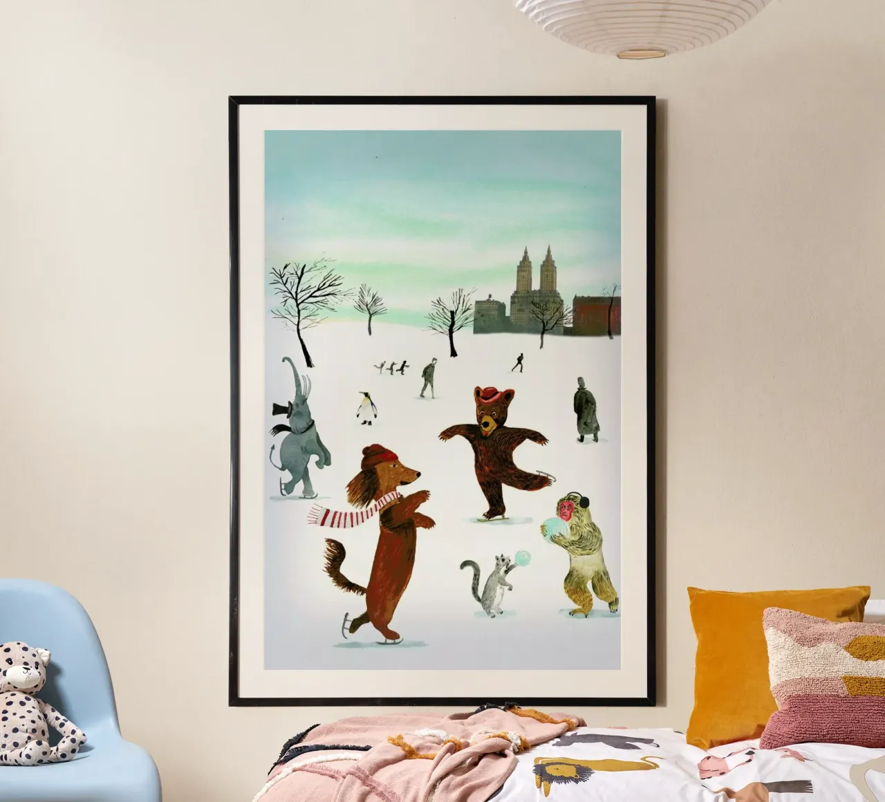 Skaters poster con telaio in alluminio da Ellen Weinstein
