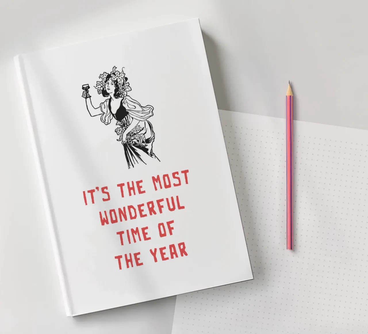 It's the Most Wonderful Time of the Year notebook by Vintagrafica