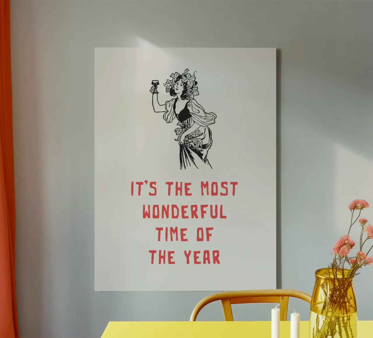 It's the Most Wonderful Time of the Year canvas by Vintagrafica
