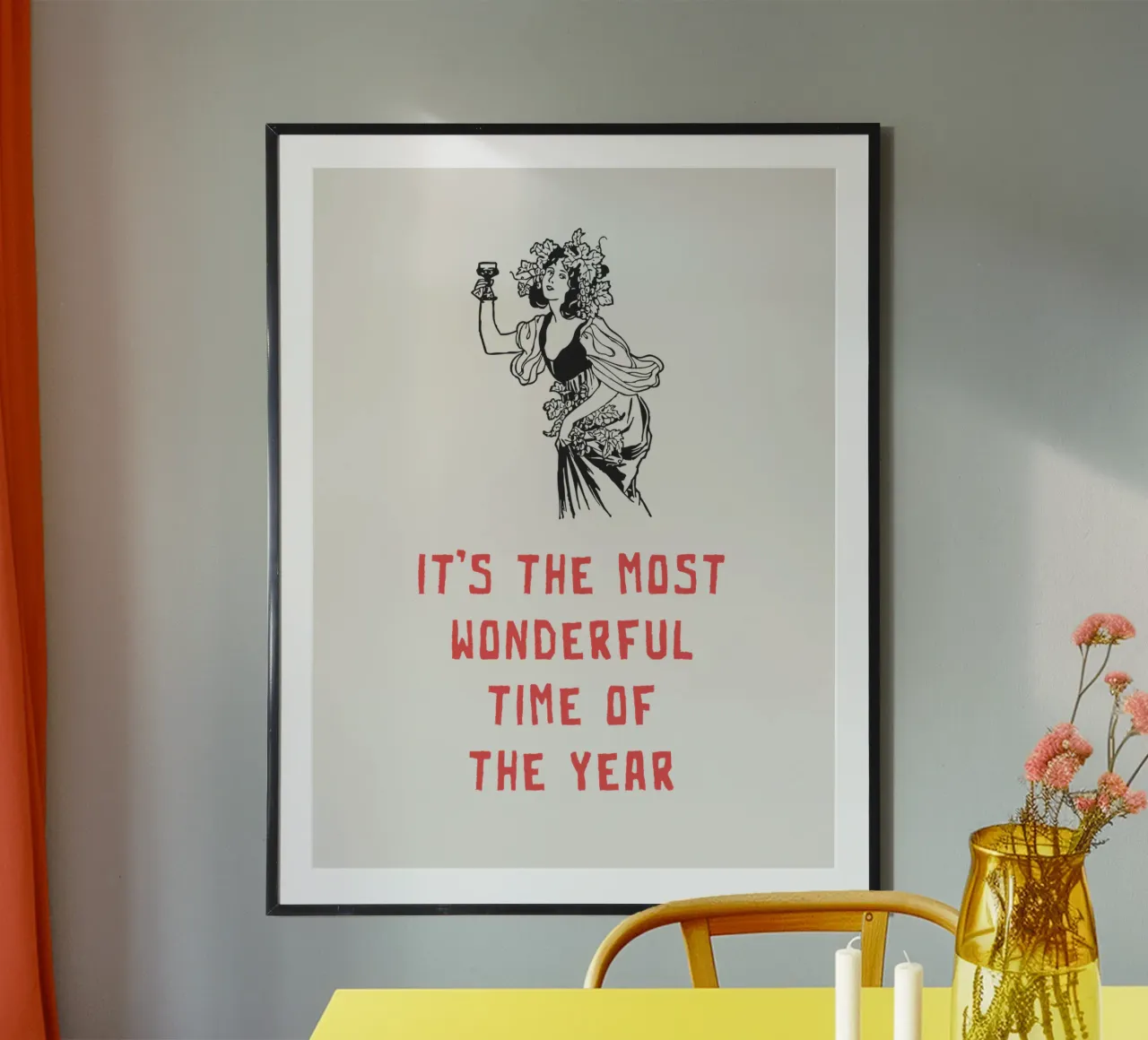 It's the Most Wonderful Time of the Year hahnemühle by Vintagrafica