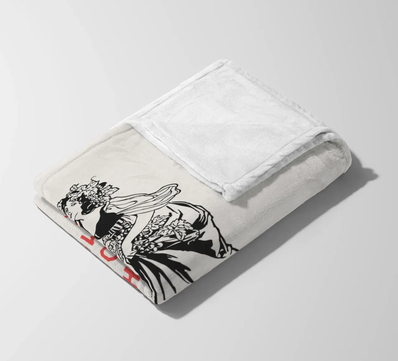 It's the Most Wonderful Time of the Year fleece blanket by Vintagrafica