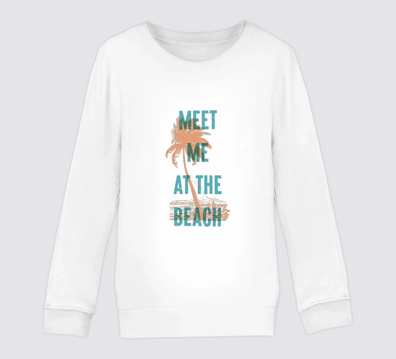 Incontriamoci in spiaggia felpa bambino da Vintagrafica