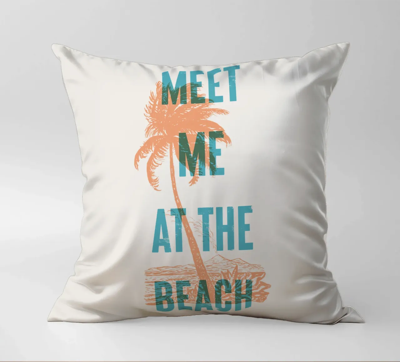 Incontriamoci in spiaggia cuscino da Vintagrafica