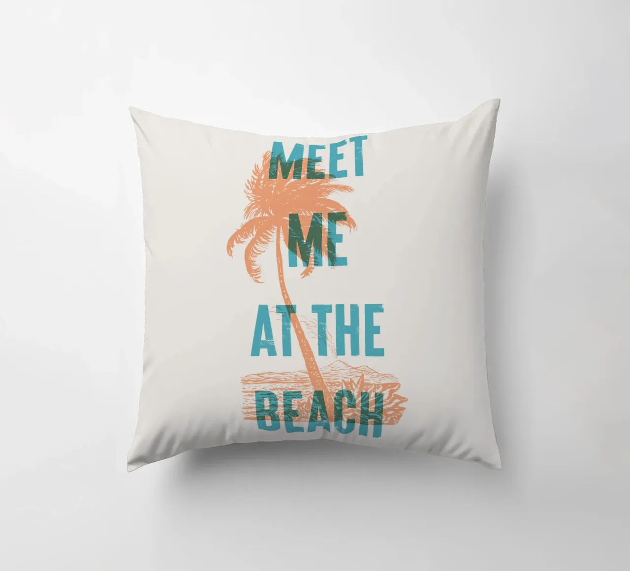 Incontriamoci in spiaggia cuscino da Vintagrafica