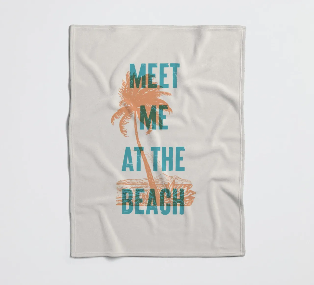 Incontriamoci in spiaggia coperta in pile da Vintagrafica