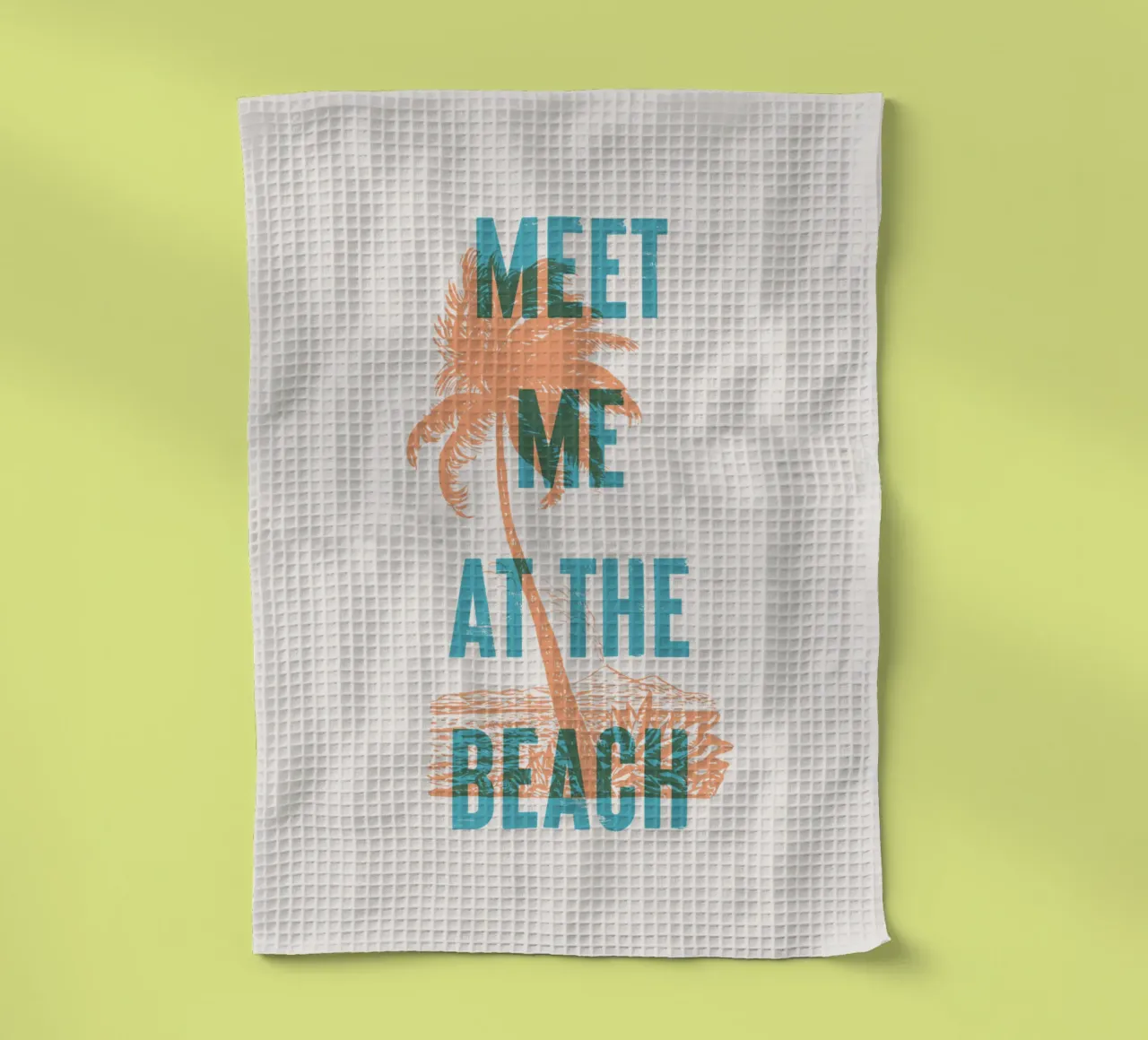 Incontriamoci in spiaggia canovaccio da cucina da Vintagrafica
