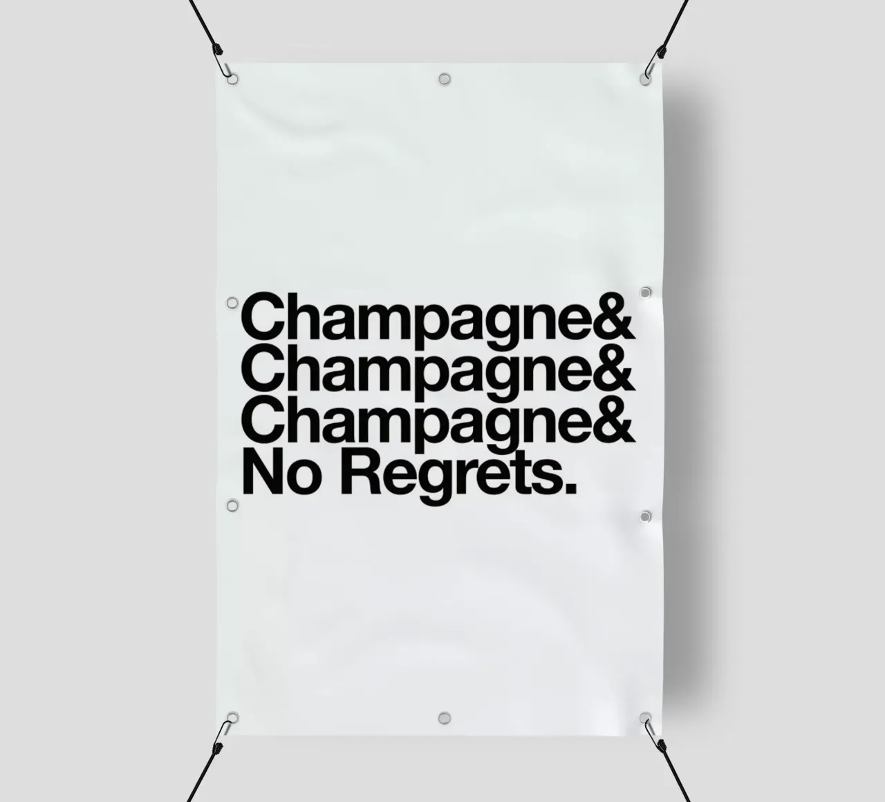 Champagne & Regrets telo in pvc da Studio One