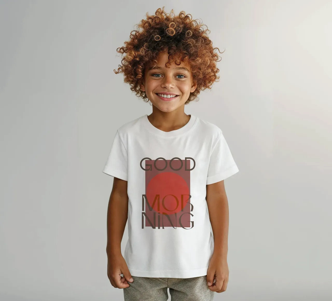 Good Morning (without Background) Kinder T-Shirt von treechild