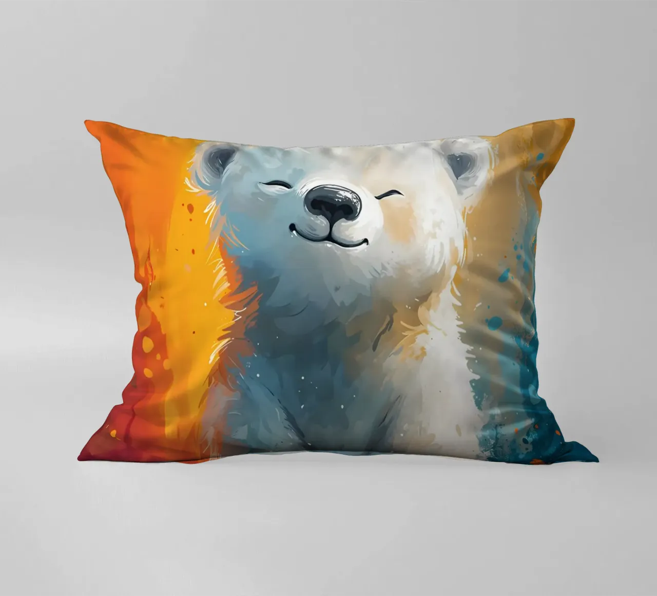 Sonniges Polar-Glück Kissen von Manh beo