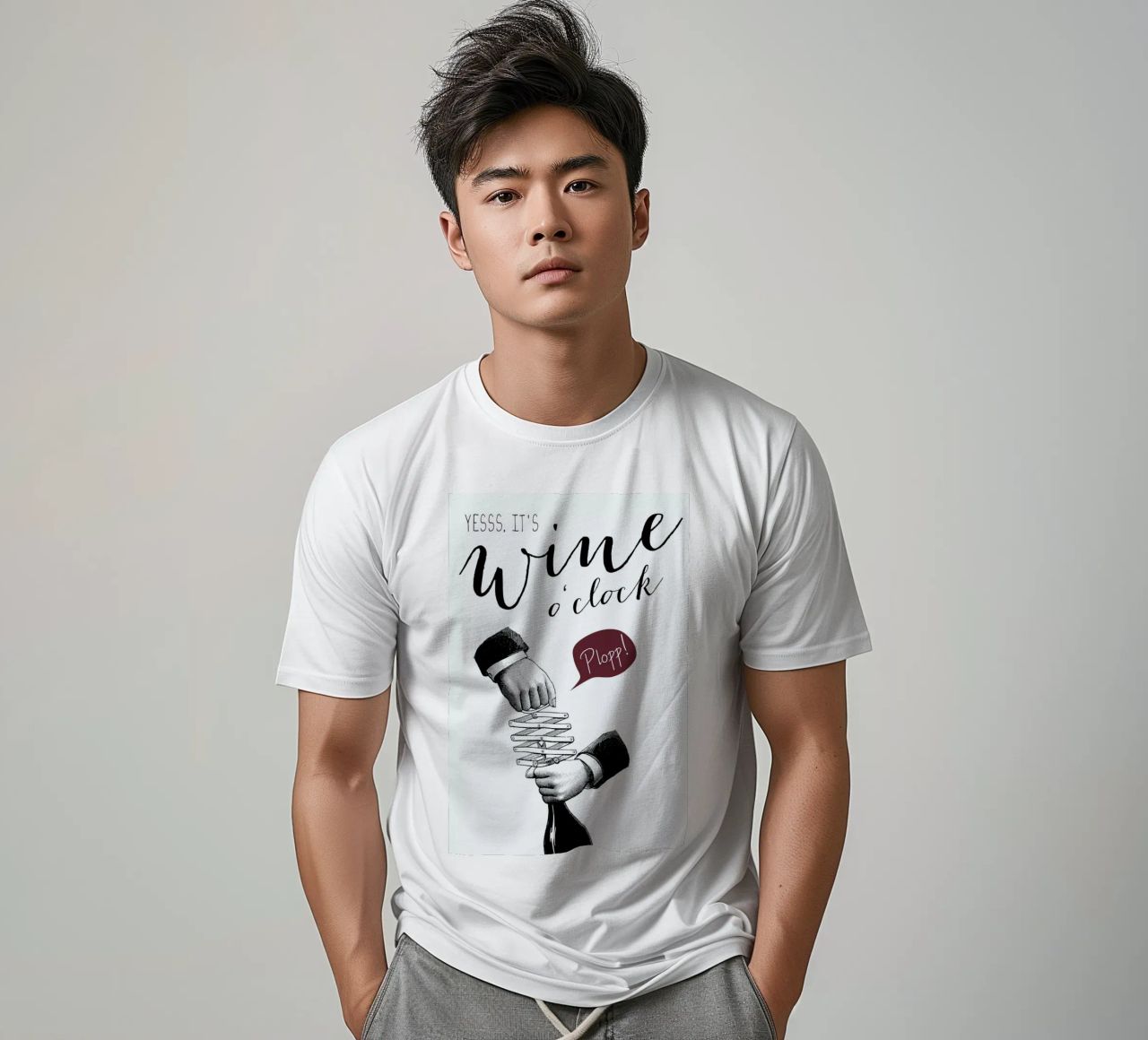 Wine o'clock t-shirt da Amy & Kurt