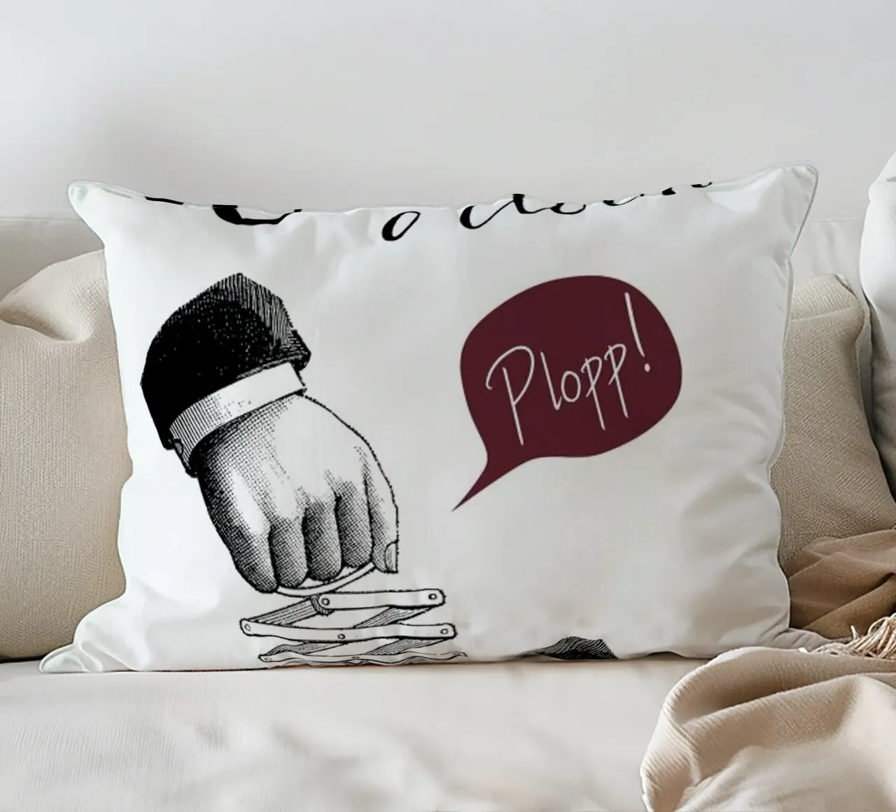 Wine o'clock decorative cushion by Amy & Kurt