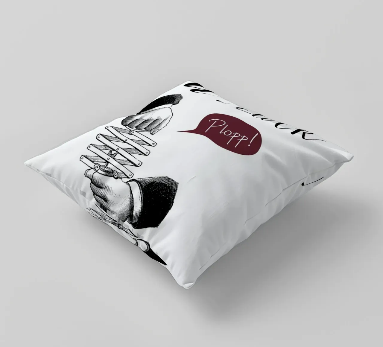 Wine o'clock decorative cushion by Amy & Kurt
